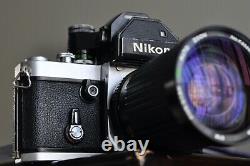 Nikon F 2 camera body with a lens and new batteries