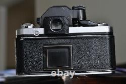 Nikon F 2 camera body with a lens and new batteries