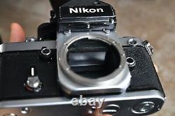 Nikon F 2 camera body with a lens and new batteries