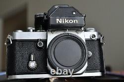 Nikon F 2 camera body with a lens and new batteries