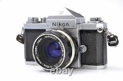 Nikon F Eye Level SLR 35mm Film Camera Body + 50mm f/2 Lens JAPAN? Exc+5? #136