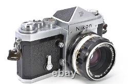 Nikon F Eye Level SLR 35mm Film Camera Body + 50mm f/2 Lens JAPAN? Exc+5? #136