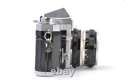 Nikon F Eye Level SLR 35mm Film Camera Body + 50mm f/2 Lens JAPAN? Exc+5? #136