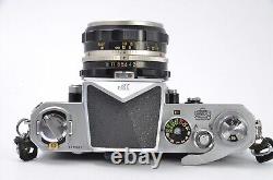 Nikon F Eye Level SLR 35mm Film Camera Body + 50mm f/2 Lens JAPAN? Exc+5? #136