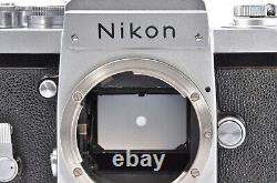 Nikon F Eye Level SLR 35mm Film Camera Body + 50mm f/2 Lens JAPAN? Exc+5? #136