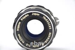 Nikon F Eye Level SLR 35mm Film Camera Body + 50mm f/2 Lens JAPAN? Exc+5? #136