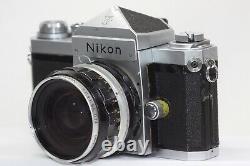 Nikon F Eye Level Silver Film Camera Body NIKKOR-H Auto 28mm F/3.5 Lens