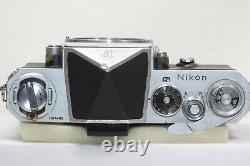 Nikon F Eye Level Silver Film Camera Body NIKKOR-H Auto 28mm F/3.5 Lens