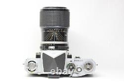 Nikon F Eyelevel Silver SLR Film Camera Zoom Nikkor 43-86mm F/3.5 Ai MF Lens