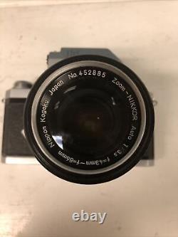 Nikon F Photomic 35mm SLR Film Camera with 452885 43/86 lens Kit (UNTESTED)