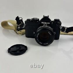 Nikon Fe Film Camera With 50mm 11.4 Lens