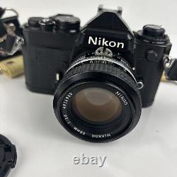 Nikon Fe Film Camera With 50mm 11.4 Lens