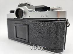 Nikon Fm Slr Film Camera Chrome Silver Body & Non-ai Nikkor 28mm F3.5 Lens Set