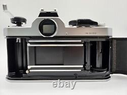 Nikon Fm Slr Film Camera Chrome Silver Body & Non-ai Nikkor 28mm F3.5 Lens Set