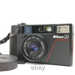 Nikon L35 AD Pikaichi Black 35mm f2.8 Lens Point & Shoot Film Camera GOOD