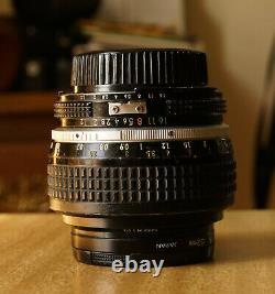 Nikon Nikkor 50mm f/1.2 Ai lens with Filter & Case & Caps