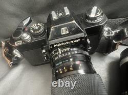 Nikon Nikkormat EL 35mm Film Camera Kit With28-85mm & 80-200mm Lens Tested