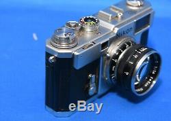 Nikon S3 35mm Rangefinder Film Camera with Black 50mm 1.4 lens Original Vintage