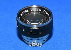 Nikon S3 35mm Rangefinder Film Camera with Black 50mm 1.4 lens Original Vintage