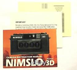 Nimslo 3D Quadra Lens 35mm Camera, Batteries & Box Tested (B Grade)