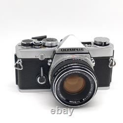 No Corrosion MINT in Box Olympus OM-1 35mm Film Camera with 50mm f/1.8 JAPAN