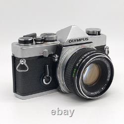 No Corrosion MINT in Box Olympus OM-1 35mm Film Camera with 50mm f/1.8 JAPAN
