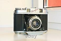 OLD RARE ISKRA RED Soviet Folding Camera Agfa copy Medium Format withs lens EXC