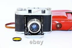 OLD RARE ISKRA RED Soviet Folding Camera Agfa copy Medium Format withs lens EXC