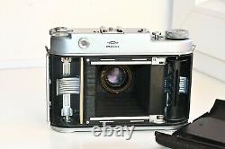 OLD RARE ISKRA RED Soviet Folding Camera Agfa copy Medium Format withs lens EXC