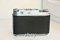 OLD RARE ISKRA RED Soviet Folding Camera Agfa copy Medium Format withs lens EXC