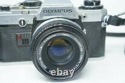 OLYMPUS OM10 SLR FILM CAMERA WITH Olympus 50mm & 100-300mm lens