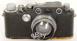 ORIGINAL Leica IIIc Grey Military 391527K W. H. With Summitar f=5cm 12 Lens