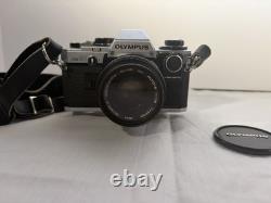 Olympus OM-10 35mm Film Camera with Lens + Case Strap Tested Light Meter