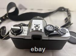 Olympus OM-10 35mm Film Camera with Lens + Case Strap Tested Light Meter