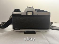 Olympus OM-10 35mm Film Camera with Lens + Case Strap Tested Light Meter