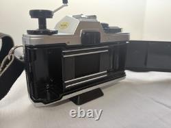 Olympus OM-10 35mm Film Camera with Lens + Case Strap Tested Light Meter