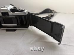 Olympus OM-10 35mm Film Camera with Lens + Case Strap Tested Light Meter