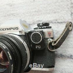 Olympus OM-10 35mm SLR Film Camera OM-System Zuiko Auto-S 50mm F/1.8 Lens Vtg
