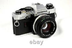Olympus OM-10 Manual Camera+ Optional 50mm f/1.8 OM Lens in Chrome or Black