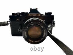 Olympus OM-1 35mm SLR Film Camera Black Tested And Working