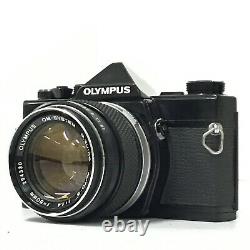 Olympus OM-1 Black SLR Film Camera with G. Zuiko Auto-S 50mm F1.4 Lens AS-IS TK04U