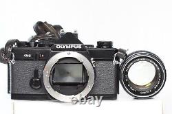 Olympus OM-2 Film Camera Black & G. Zuiko Auto-S 50mm F/1.4 Lens