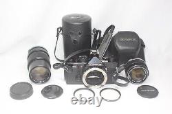 Olympus OM-2 Film Camera Black & Zuiko 50mm F/1.4 75-150mm F/4 Lens Case