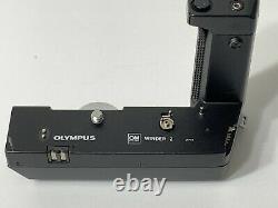 Olympus OM-2 MD 35mm Film Camera With Winder 2 Strap Zuiko 50mm Lens Japan SLR