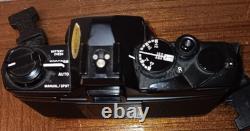 Olympus OM-2 Spot Program SLR Film Camera+Olympus With2 Lens Zuiko & Tamron