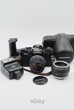 Olympus OM-3 Black SLR 35mm Film Camera + 50mm f/1.4 Lens & Extra FILM TESTED