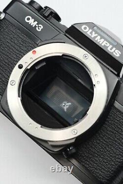 Olympus OM-3 Black SLR 35mm Film Camera + 50mm f/1.4 Lens & Extra FILM TESTED