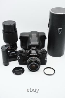 Olympus OM-4 SLR 35mm Film Camera Set with Zuiko 35mm F/2.8 Lens & Winder