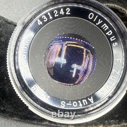 Olympus PEN FT 35mm Film Camera Silver & Black 2 lens, cases, flash, bulbs NMINT