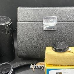 Olympus PEN FT 35mm Film Camera Silver & Black 2 lens, cases, flash, bulbs NMINT
